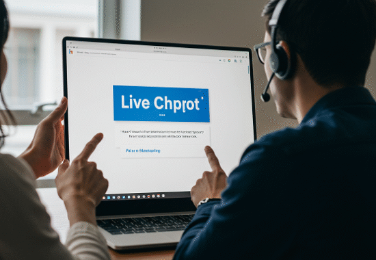 People Pointing at Laptop Screen