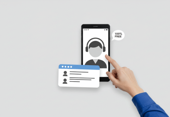 Hand Touching Free Support App